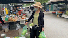 Los precios de las verduras en Hanoi aumentan mucho la gente tiene que apretar el estomago para comprar