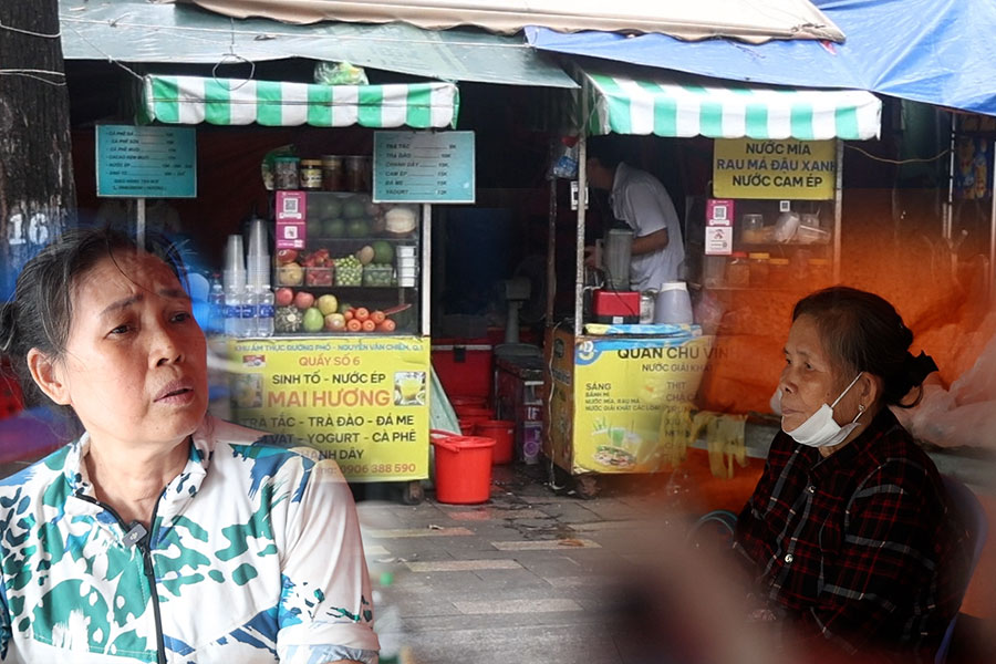 La gente lamenta romper con la primera calle de vendedores ambulantes en Ciudad Ho Chi Minh despues de 8 años