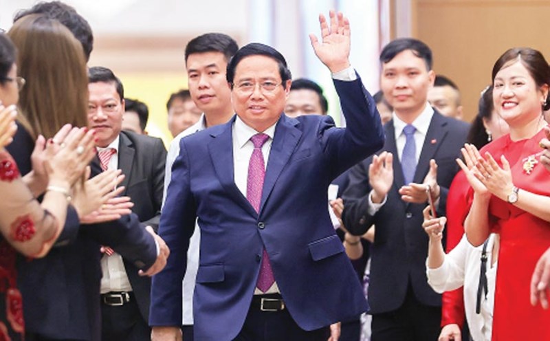 Politburo member and Prime Minister Pham Minh Chinh at the conference to meet with businesses, on the afternoon of August 30, 2025. Photo: VGP Smart businessman