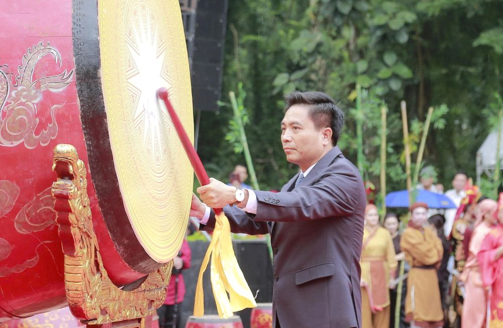 Ong Nguyen Doan Anh - Bi thu Tinh uy Thanh Hoa danh trong khai hoi. Anh: Le Hoi