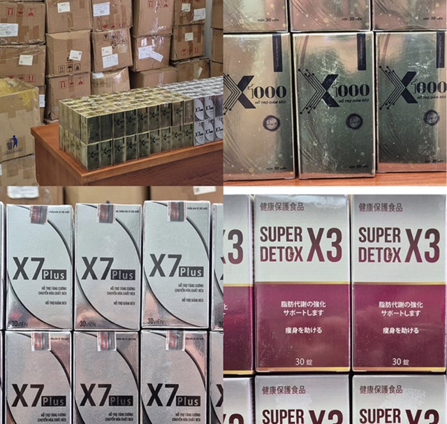 Ngan 98 weight loss products contain banned substances, which are harmful to health. Photo: Ho Chi Minh City Police