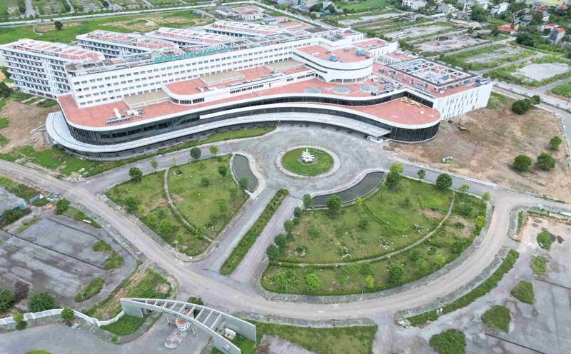 Overview of Bach Mai Hospital, Facility 2 in Liem Tuyen Ward (Ninh Binh). Photo: Dieu Anh