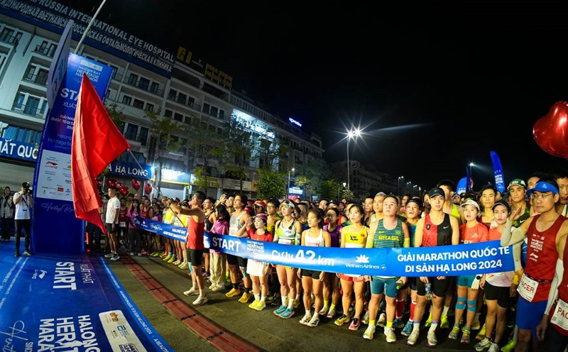 Ha Long Heritage International Marathon 2024. Photo: Provided by the organizing committee