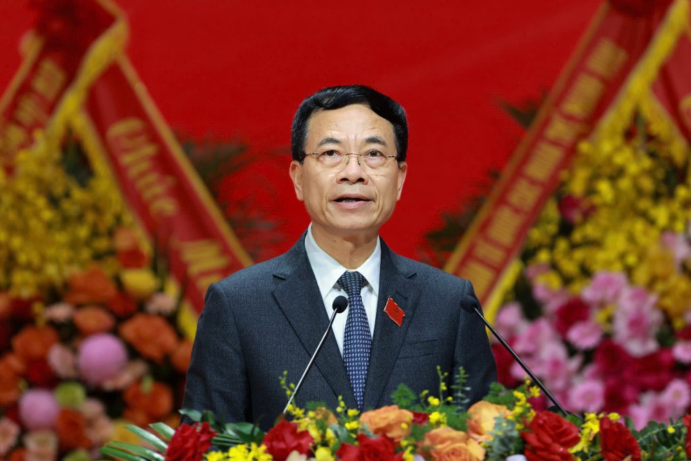 Member of the Party Central Committee, member of the Government Party Executive Committee, Minister of Science and Technology Nguyen Manh Hung. Photo: Hai Nguyen