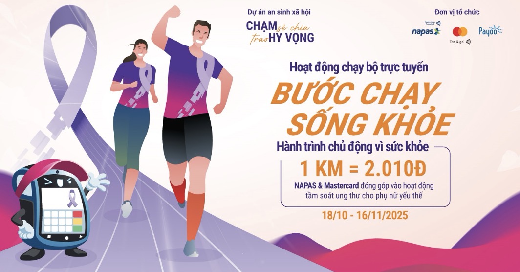 Giai chay truc tiep phat dong tai cac truong, moi km se tuong ung voi 20.100 dong ung ho vao chuong trinh.