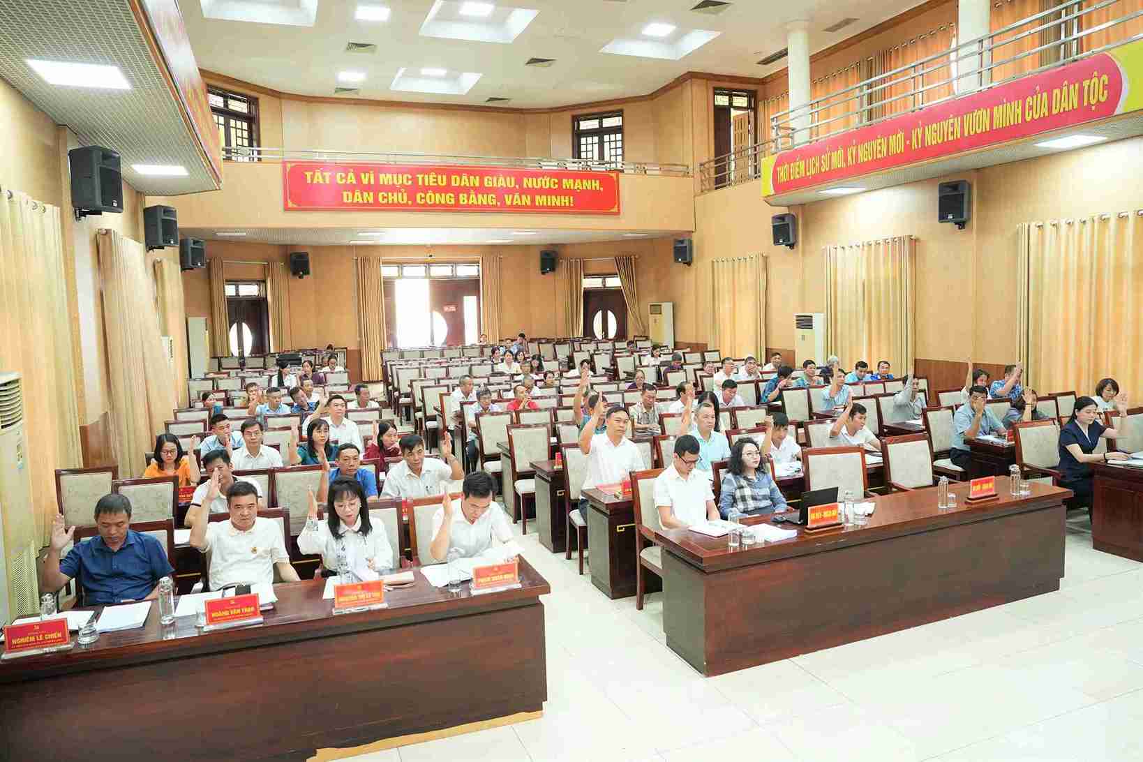 Dang bo phuong Hai Duong, TP Hai Phong hop Hoi nghi lan thu nhat khoa I, nhiem ky 2025 - 2030. Anh: Quoc Tung