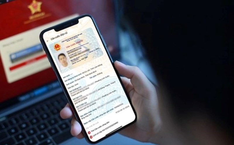 Proposal to create VNeID when completing the registration procedure. Photo: VGP