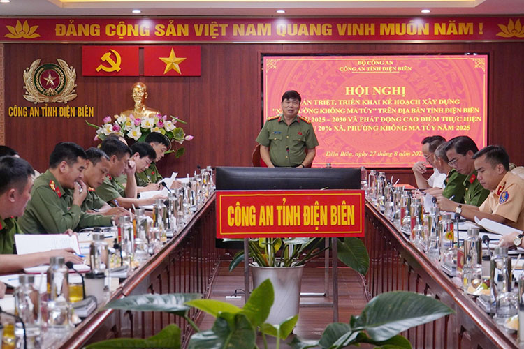 Dai ta Vu Van Dau, Giam doc Cong an tinh phat bieu ket luan hoi nghi.