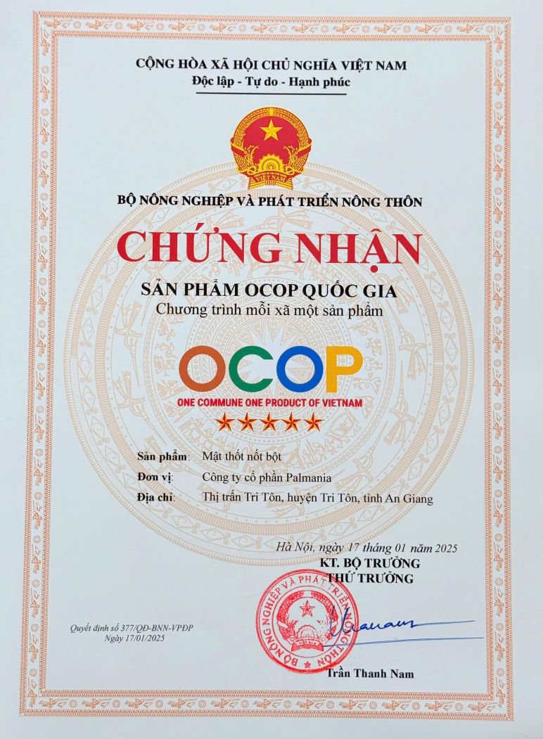 Nho do ma san pham cua Cong ty khong chi nhan chung nhan la san pham OCOP. Anh: Thanh Mai