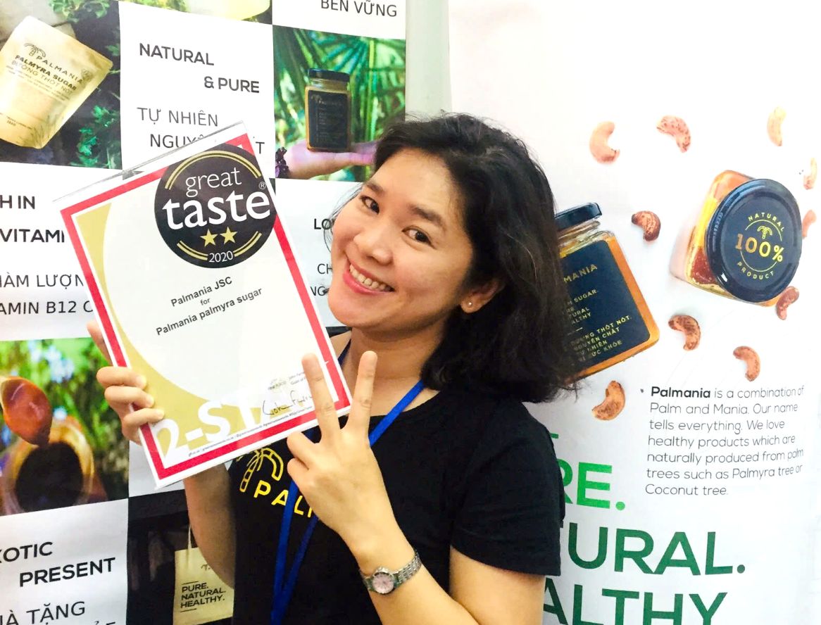 Chau Ngoc Diu va giai thuong Great Taste Awards 2020 (2 sao) duoc to chuc o Anh, duoc xem nhu la giai Oscar trong am thuc. Anh: NVCC