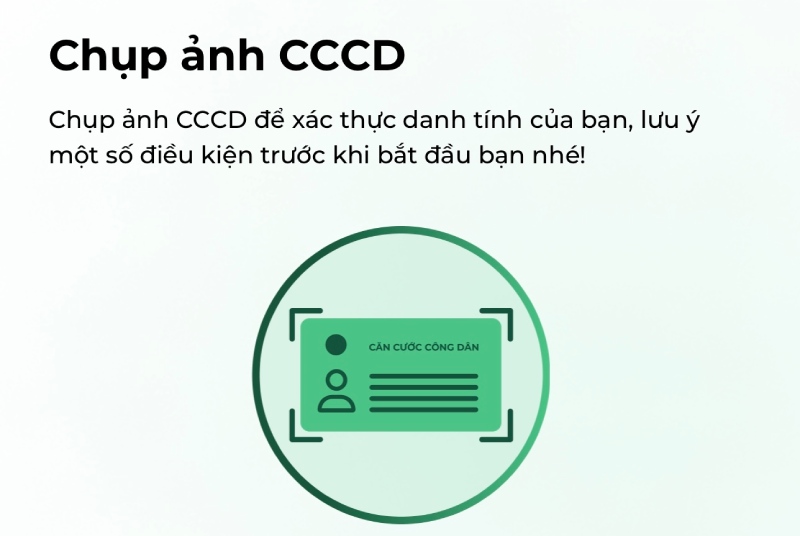 Ung dung vHandicap chi huong dan xac thuc bang cach chup anh giay to tuy than. Anh: Nhom PV