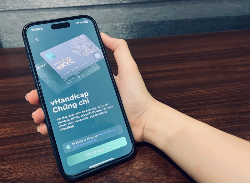 Users of the vHandicap application are required to provide personal information to be authenticated and used. Photo: PV Group