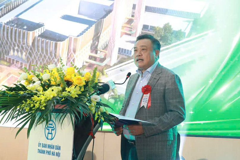 Chairman of Hanoi People's Committee Tran Sy Thanh. Photo: Hoang Son