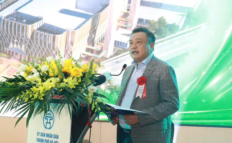 Chairman of Hanoi People's Committee Tran Sy Thanh. Photo: Hoang Son