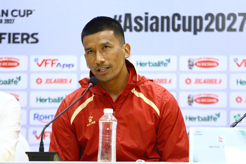 Captain Kiran Chemjong of the Nepal team. Photo: Thanh Vu