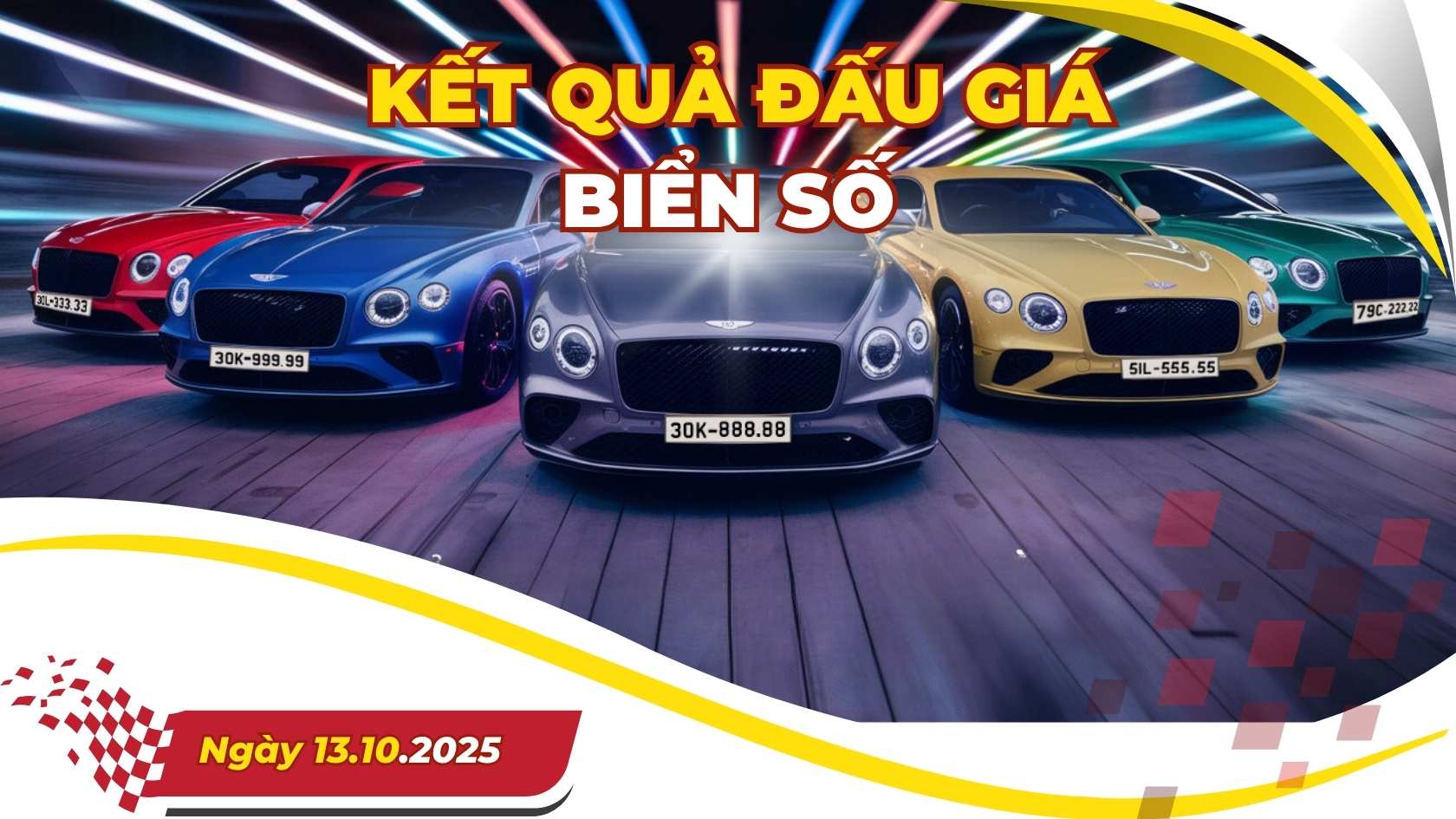 A pair of super beautiful license plates with huge prices in the auction on October 13