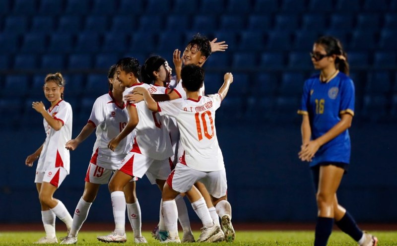 U17 Vietnam women's team beat U17 Guam women's team 5-0 in the opening match of the 2026 U17 Asian Women's Qualifiers. Photo: VFF