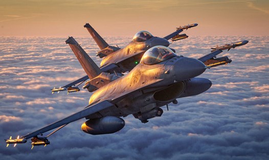 Máy bay chiến đấu F-16 do Mỹ sản xuất. Ảnh: NATO