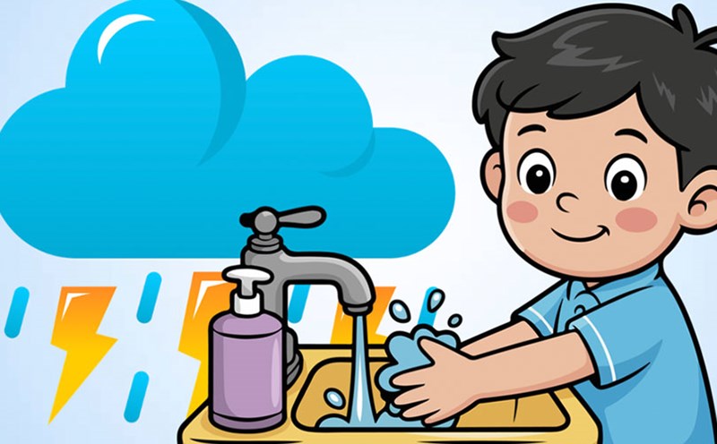The importance of personal hygiene during the rainy season. Graphics: Thien Nhan