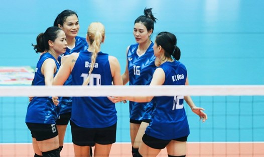 Đội bóng chuyền nữ Quảng Ninh đang quyết tâm giành quyền thăng hạng từ Giải hạng A toàn quốc 2025. Ảnh: Chi Trần