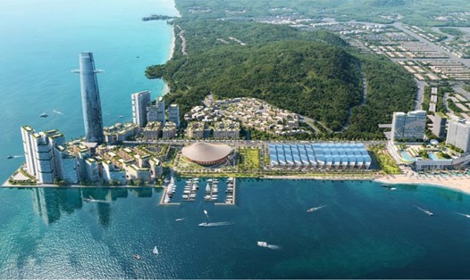 Phối cảnh Khu tổ hợp đa chức năng APEC 2027 tại Phú Quốc. Ảnh: Sun Group