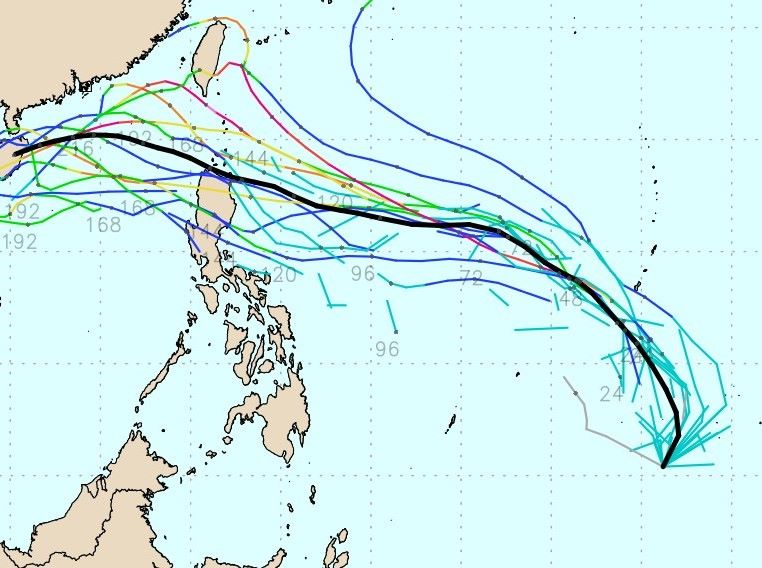 Du bao duong di cua ap thap vao Bien Dong. Anh: Bantay Bagyo Pilipinas
