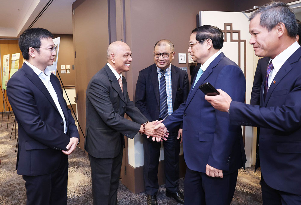 Politburo member and Prime Minister Pham Minh Chinh visited and discussed with leaders and members of the Vietnam Entrepreneurs Association in Australia, March 2024. Photo: VGP/Nhat Bac
