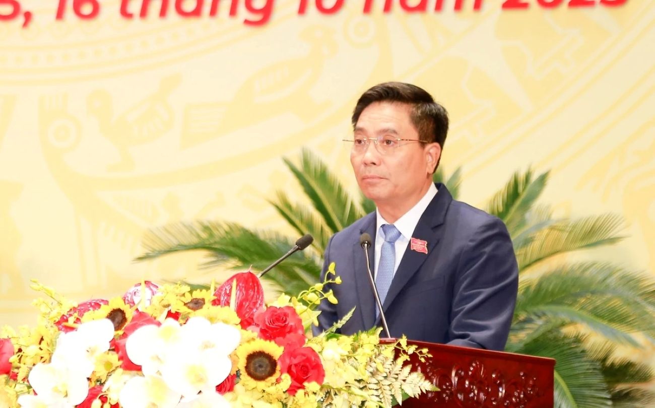 Dong chi Nguyen Doan Anh - Uy vien Trung uong Dang, Bi thu Tinh uy Thanh Hoa phat bieu tai phien tru bi. Anh: Xuan Hung