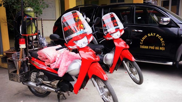 Hanoi has implemented many fire fighting plans in narrow, deep alleys. Photo source VNE.