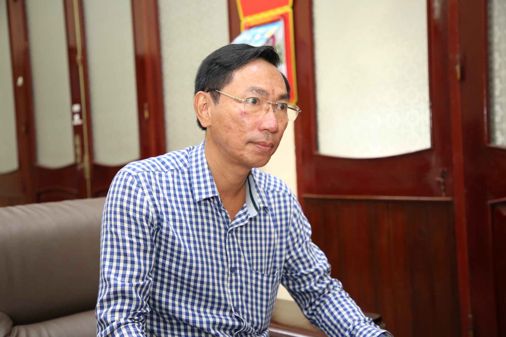 Ong Le Minh Tuan - Giam doc So Van hoa, The thao va Du lich Quang Tri. Anh: CONG SANG