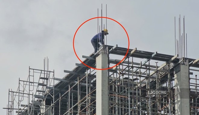 Vẫn tồn tại tình trạng mất an toàn lao động tại Dự án xây dựng Đại học Huế