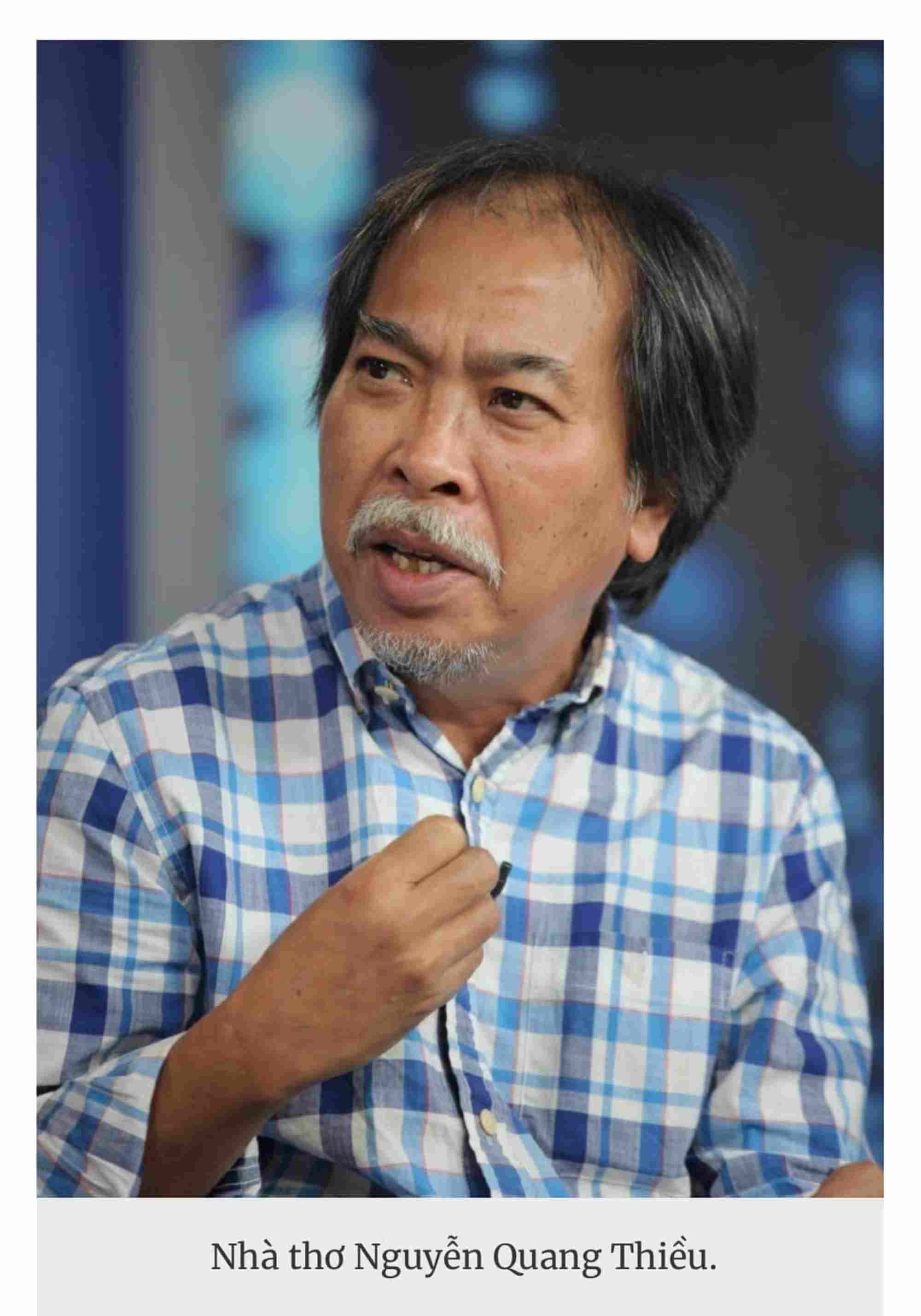 ベトナム作家協会のグエン・クアン・ティエウ会長。写真NVCC