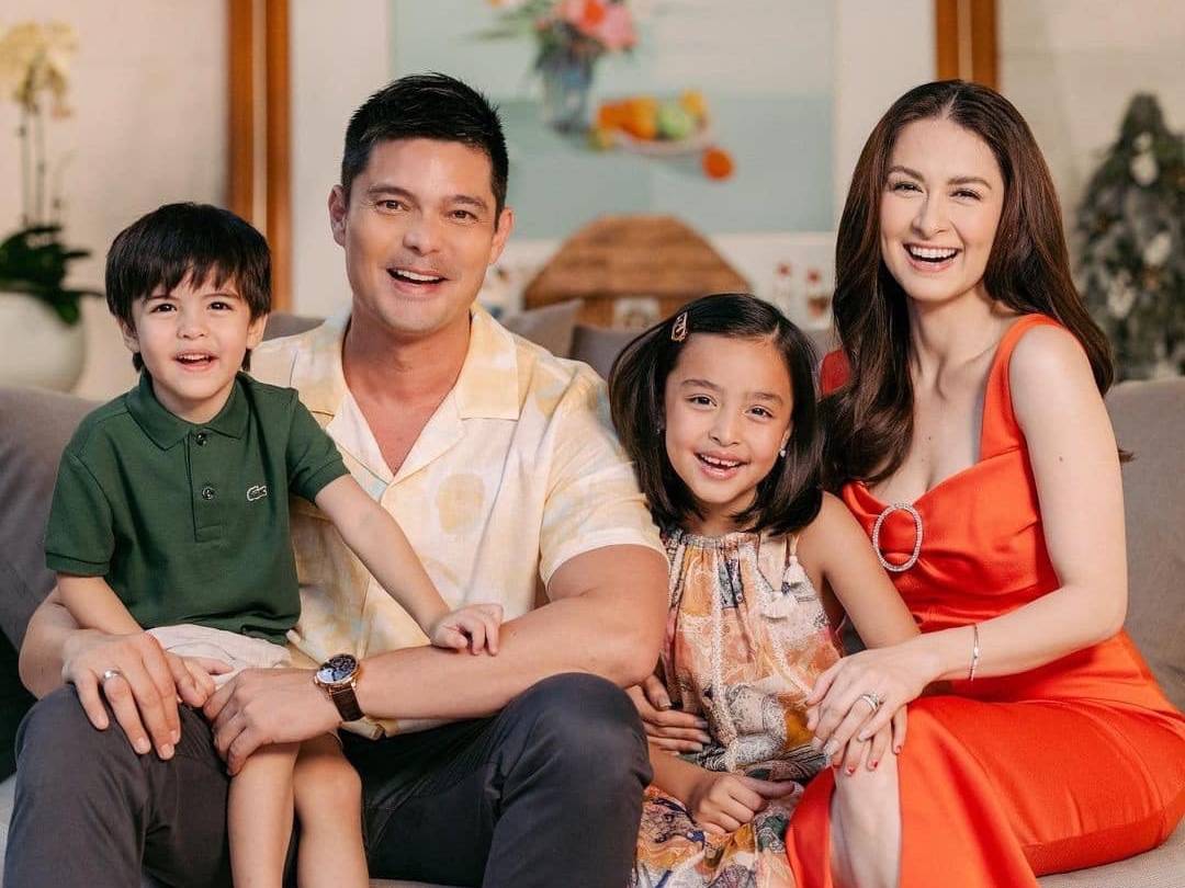 필리핀에서 가장 아름다운 미녀와 남편 아이들. 사진: Instar.