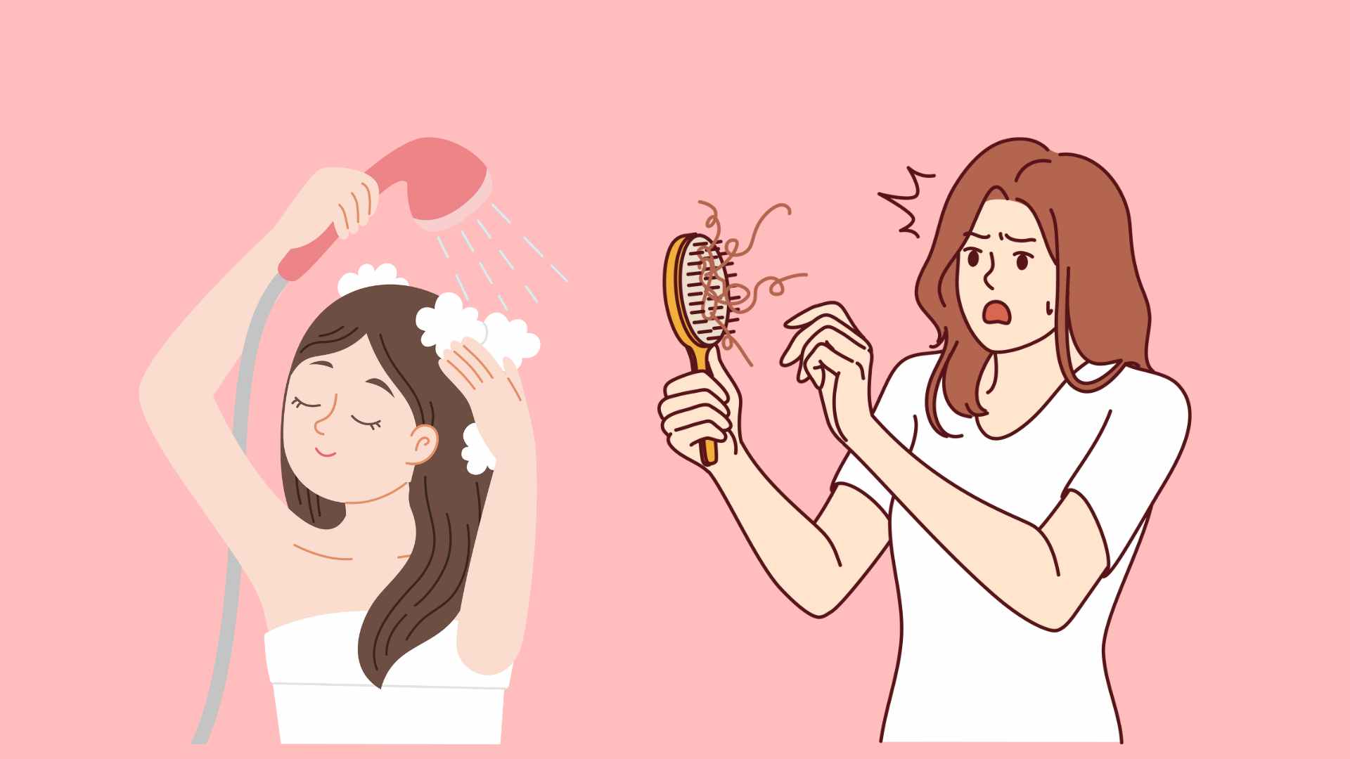 Hair loss is not only due to genetics or hormones, but also comes from wrong habits in hair care. Graphic photo: Hoang Loc