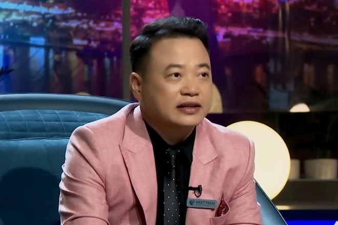 Shark Binh dans l'emission Shark Tank Vietnam. Photo : TVHUB