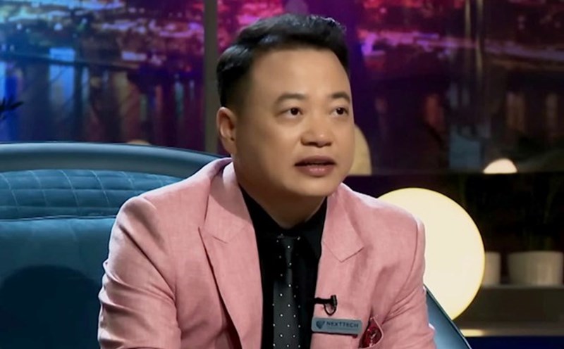 Shark Binh in the Shark Tank Vietnam program. Photo: TVHUB