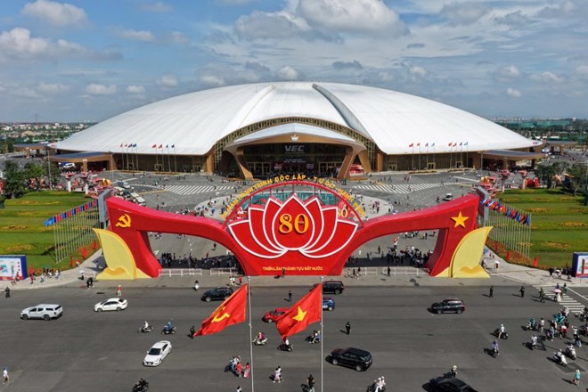 Apres l'exposition des realisations du pays '80 ans de parcours d'independance - liberte - bonheur' il y aura la foire d'automne 2025 prevue du 20 octobre au 5 novembre au Centre des expositions du Vietnam. Photo : VEC