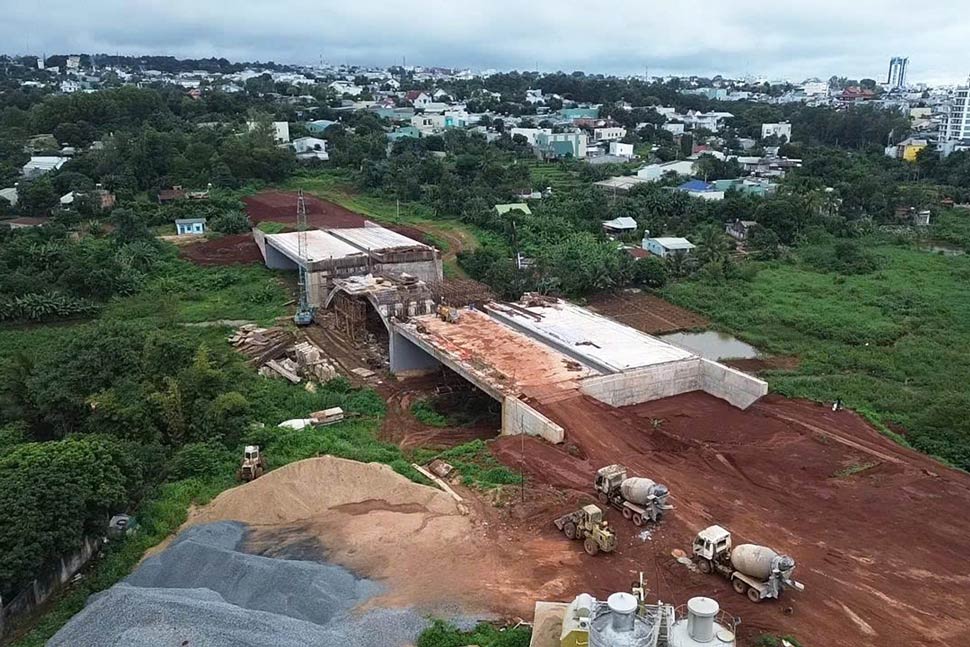 Nguyen Van Linh Street project and Nguyen Van Linh Street residential area technical infrastructure project in Gia Lai. Photo: Hoai Phuong