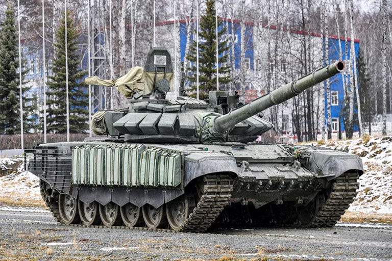 Xe tang T-72B3M cua Nga. Anh: Tap doan Khoa hoc va Cong nghiep JSC Uralvagonzavod