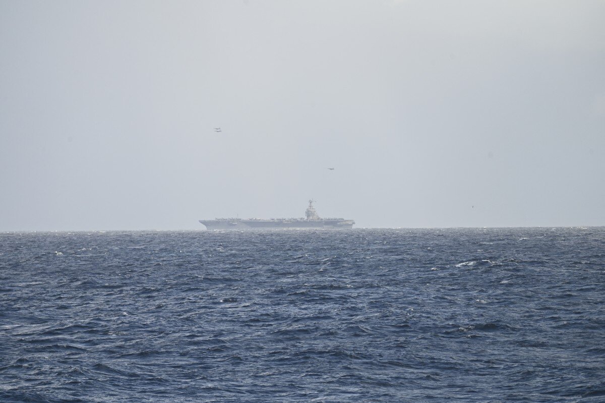 Ship in the Baltic Sea during a NATO exercise. Photo: AFP