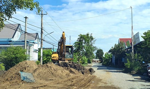 Các công trình có vốn đầu tư công tại Cà Mau được đẩy nhanh tiến độ. Ảnh: Nhật Hồ