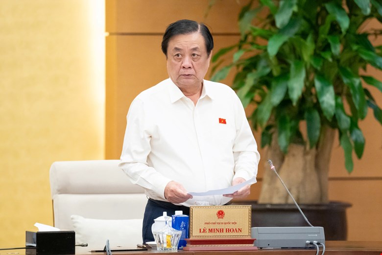 Vice Chairman of the National Assembly Le Minh Hoan suggested fully assessing the policy impact, avoiding loss and waste in mineral exploration and exploitation. Photo: Quochoi.vn