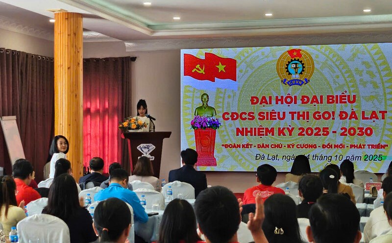 The Trade Union of Espace Business Hue Joint Stock Company Branch in Da Lat held a Congress for the 2025-2030 term. Photo: Duc Lam