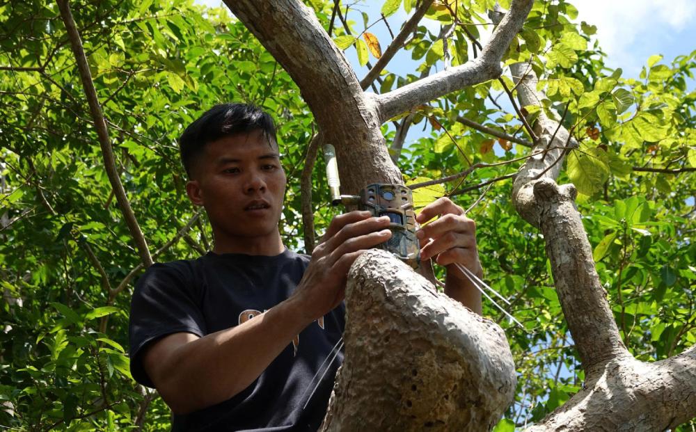 Dat bay anh de ghi lai hinh anh con vat nghi ngo khi trang. Anh: Kiem lam cung cap