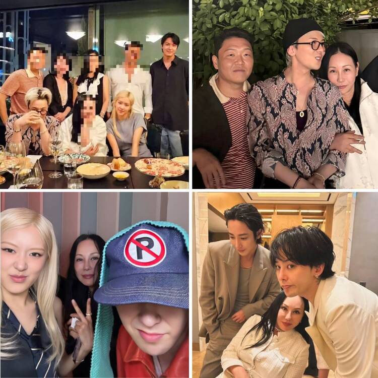 Eva Chow thuong xuyen xuat hien cung G-Dragon va nhung nguoi noi tieng khac. Anh: chup man hinh