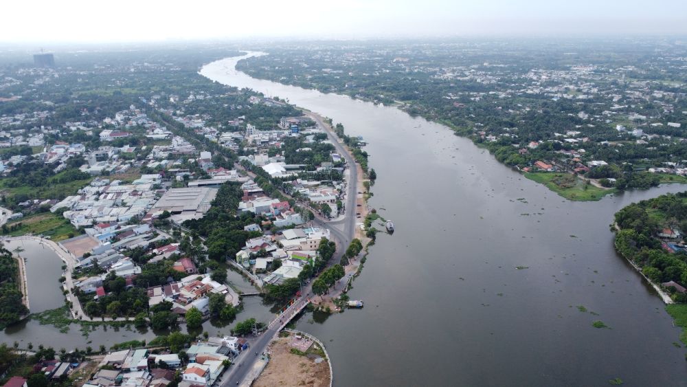 Đoạn 2,2 km đường ven sông Sài Gòn từ rạch Bảy Tra đến rạch Bà Lụa. Ảnh: Đình Trọng