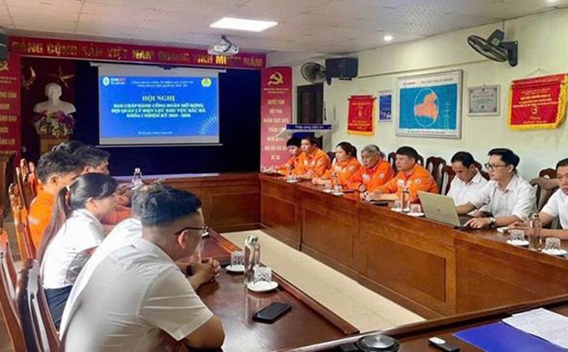 Conference of the Executive Committee of the Trade Union - Bac Ha Labor Federation Team (Lao Cai). Photo: Pham Huu Quy