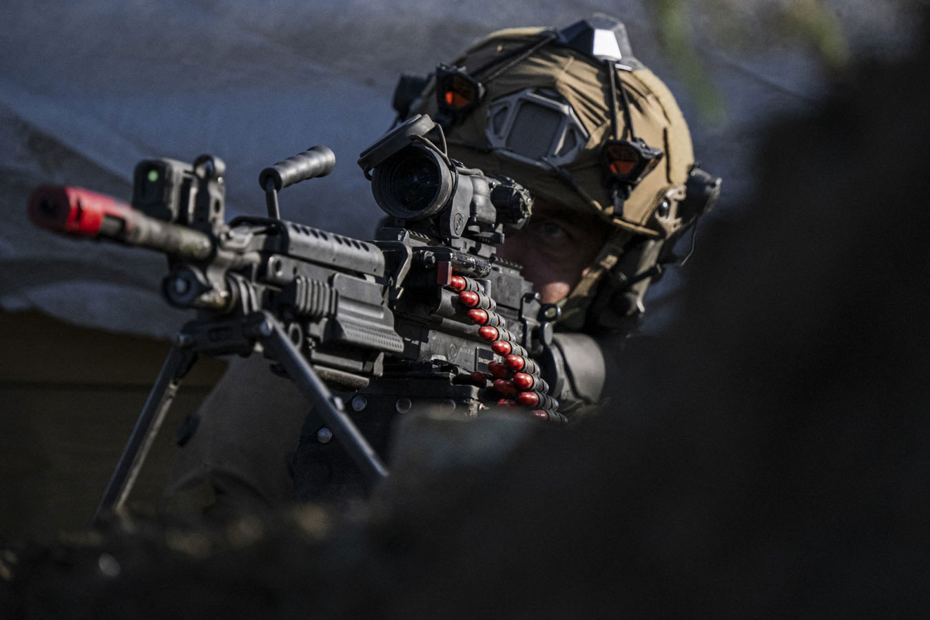 Ukrainian soldiers in a Norwegian training course, according to NATO standards in 2023. Photo: AFP