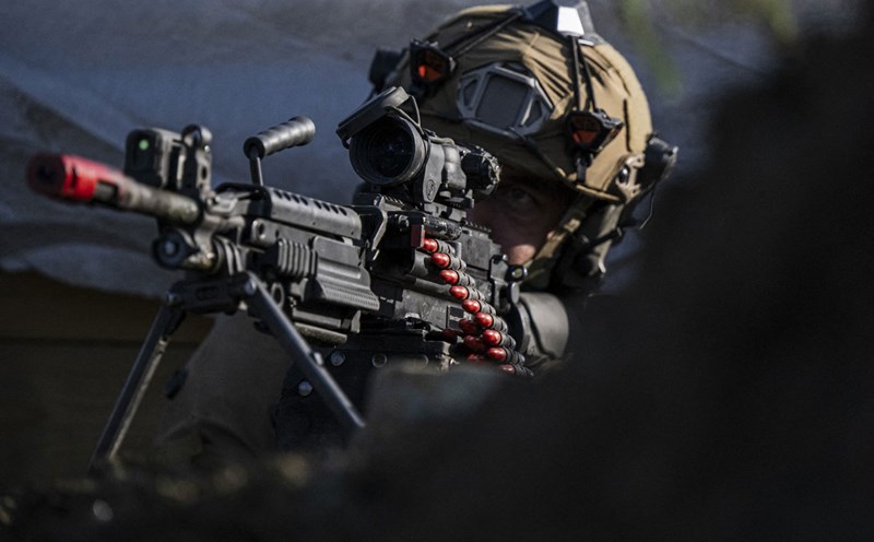 Ukrainian soldiers in a Norwegian training course, according to NATO standards in 2023. Photo: AFP