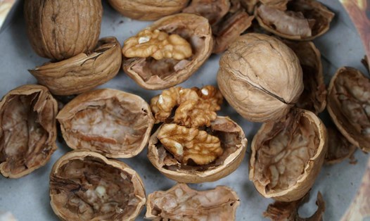 Ăn hạt óc chó mỗi ngày mang đến nhiều lợi ích cho sức khỏe. Ảnh: Thanh Thanh